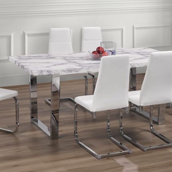 7 piece Dining set  T3355-210 White color